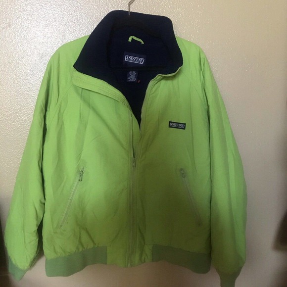 Lands' End Jackets & Coats Lands End Mens Fleece Lined Jacket Large